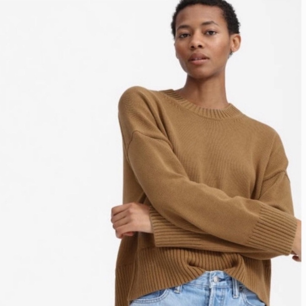 Everlane Oversized Cotton Weave Sweater